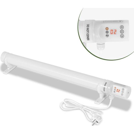 Wolketon Gewächshausheizung Elektrische Stabheizung Weiß für Gewächshäuser Flexible Installation 55W