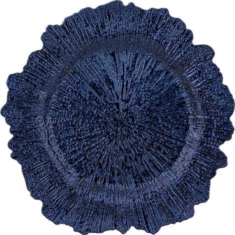 Support d'assiette, sous-assiette, 2,5 x 35 x 35 mm, bleu marine (1/4)