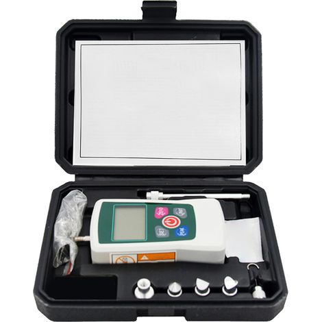 GARRYFIZH Dynamomètre numérique 500N, portable à main, commutation d'unités, écran rétroéclairé, arrêt automatique, couleur gris-vert (1/5)