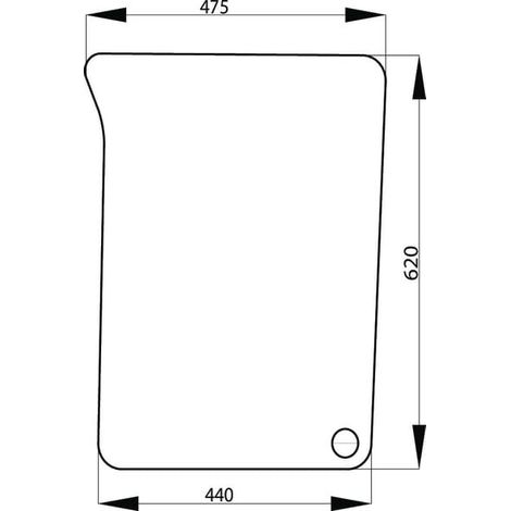 Parabrisas inferior izquierdo UNIVERSAL L171331N (1/2)
