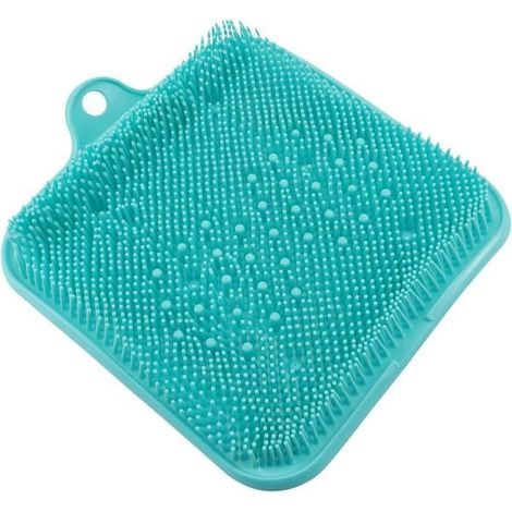 1 alfombrilla de silicona para baño, estropajo, herramientas domésticas, masajeador de pies, alfombrilla de ducha (1/4)