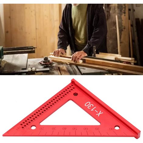 Équerre à trous, règle de traçage pour le travail du bois, équerre à 90°/45°, guide de traçage, équerre à trous, règle de traçage, outils de menuiserie (1/5)