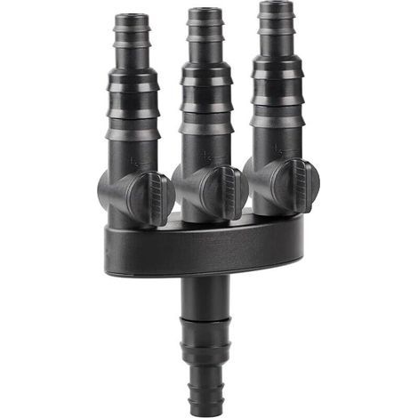 3-Wege-Wasserverteiler, 1/2" (13 mm) und 3/4" (19 mm) verstellbarer ABS-Adapter für Wasserhähne, Schlauchspender für Springbrunnen (1/5)