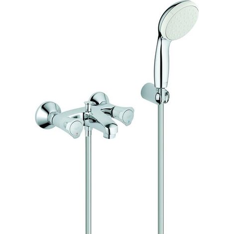 Grohe Wannen-Zweigriff-Armatur Costa 1/2", m BrG, autom. Umst., Wd-mont., ch (1/5)