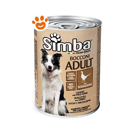 Monge Simba Dog Adult Selvaggina  - Monge Simba Dog Adult Selvaggina - Lattina Da 415 Gr