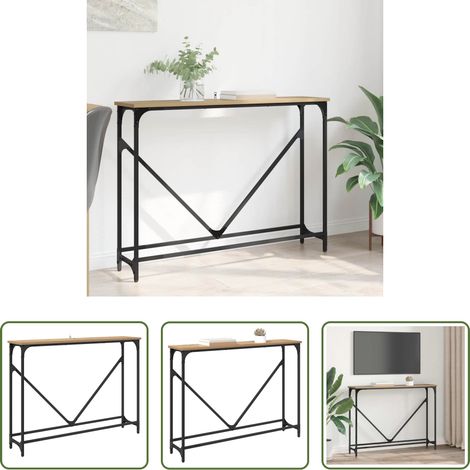 Holzwerkstoff - Konsolentisch Artisan-Eiche 102 x 23 x 75 cm Holzwerkstoff (1/5)