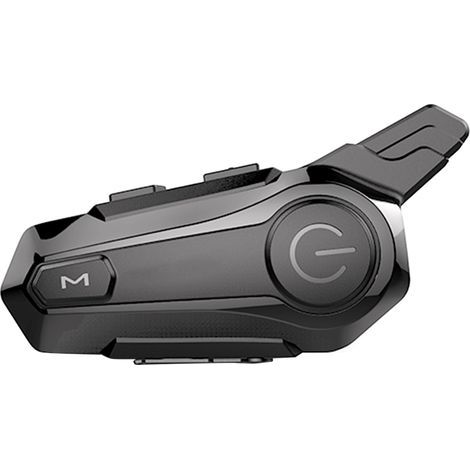Motorcycle intercom, Bluetooth motorcycle helmet kit, physical push button, front and rear seat intercom, IPX67 waterproof, compatible with all helmets