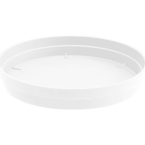 Soucoupe Ø28 pour pot de fleur Style et Toscane Ø40 - Blanc (1/2)