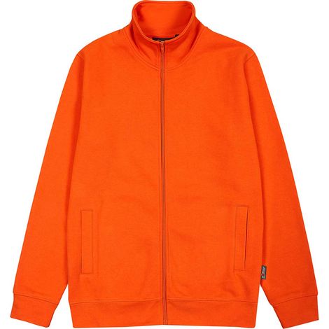 Felpa da lavoro con zip SOTRA - Arancione, confezione da 25 - M