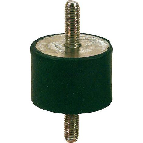 Ressort en caoutchouc type A 30 x 20 mm, filet mâle/mâle M 8 x 20 mm