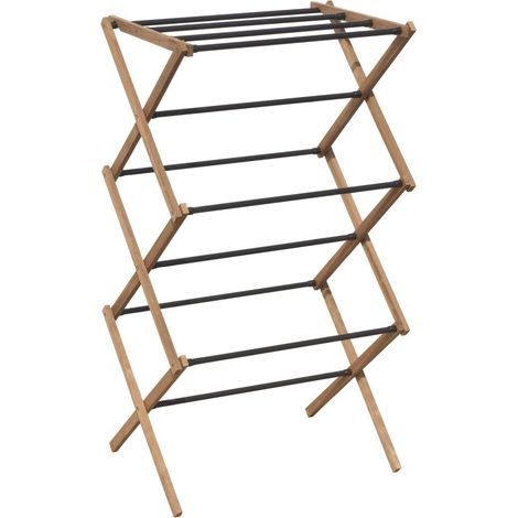 CIKCAK porte-serviettes pliant 73x97x39cm, bois de frêne (1/5)