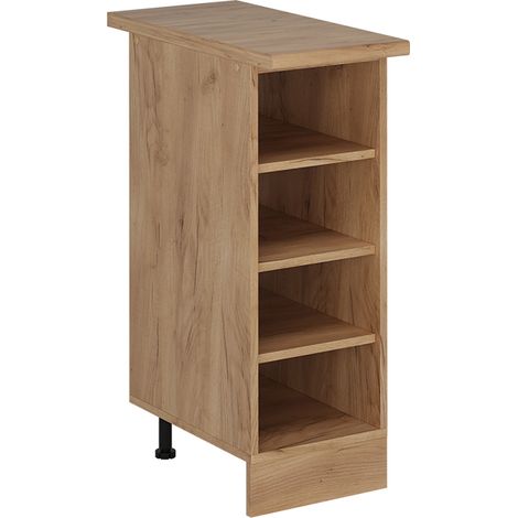 Etagère de cuisine R-Line, Chêne de force doré, 30cm , PT Chêne, Vicco