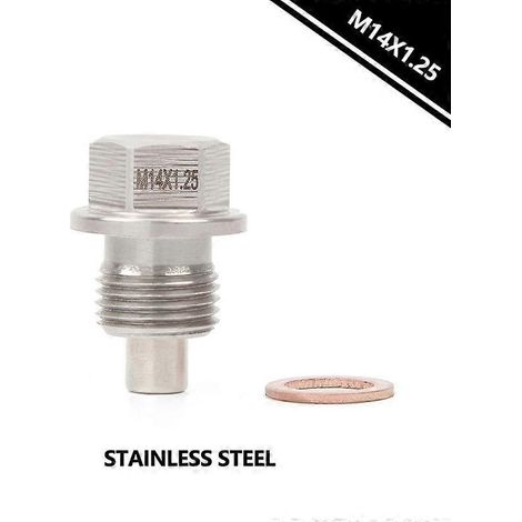 Bouchon de vidange d'huile magnétique moteur, écrou de carter, boulon de carter, joint M14x1,5 M16x1,5 M18x1,5-M14 1,25- (1/5)