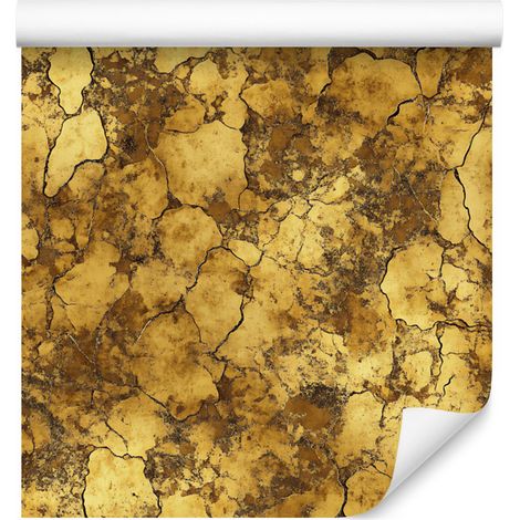 Carta da parati color oro anticato: oro, ocra, giallo e crema, 50x1000 cm (1/5)
