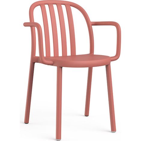 Fauteuil Sue Resol plastique rose - Lot de 4 (1/4)