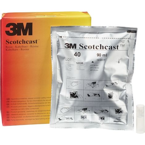 3M – Résine anaérobie Scotchcast 120 g – Protection étanchéité connexions électriques – Bi-composant hydrophobique pour basse tension (1/4)