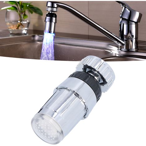 LD8001-B6 LED-beleuchtete Armatur mit Temperaturregelung, 360° drehbarem Brausekopf und 3-farbiger Beleuchtung für den Haushalt (1/5)