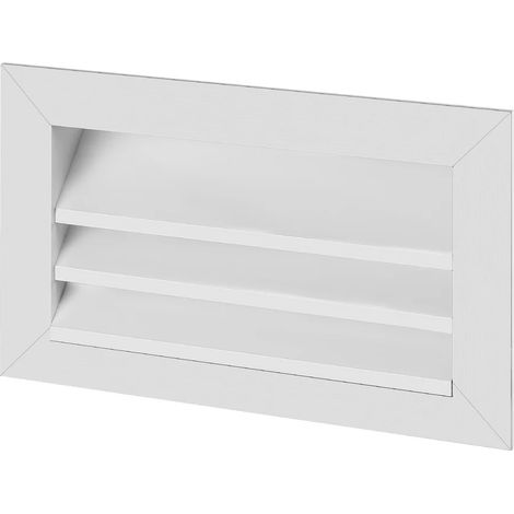 Helios WSG 80/50 Rejilla de intemperie rectangular de aluminio anodizado, 00115