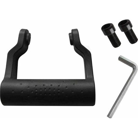 Poignée de rechange pour meuleuse d'angle - Filetage de 8 mm de diamètre - Plastique - Outil de polissage auxiliaire - Poignée antidérapante absorbant les chocs - Accessoires (Noir) (1/5)