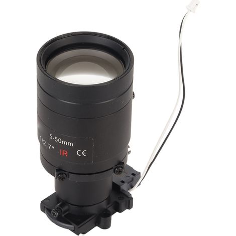 Objectif CCTV F1.6 HD 4MP Monture M12 Zoom Manuel 10X pour Caméra de Sécurité IP AHD, Format d'Image 1/2.7 Pouces (1/5)