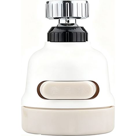 Tête de robinet rotative - 360° pivotante - 2 modes jet continu/diffus - pour éviers cuisine maison - 1 pièce (1/5)