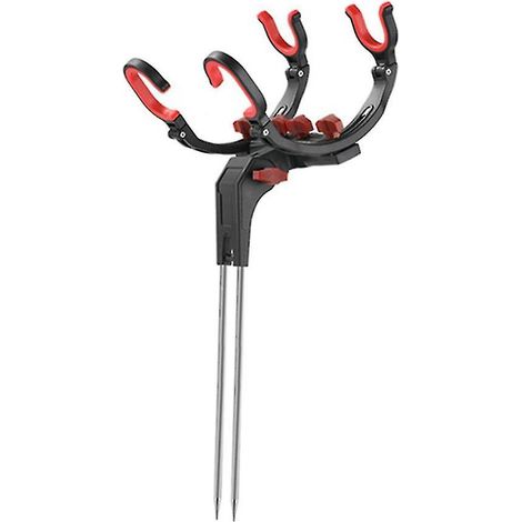 Support de canne à pêche réglable à 360 degrés, support de canne à pêche universel pliable, double (1/4)