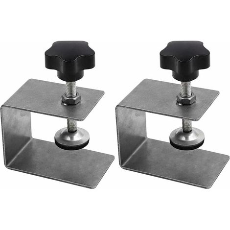 Serre-joint Pour Avant De Tiroir - Réglable En Profondeur De Perçage - Surface De Serrage Épaisse - Tige Filetée Précise - 2 Pièces (1/5)