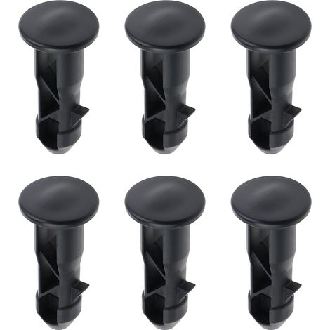 3 paires Goupilles de charnière pour couvercle de poubelles à roulettes en plastique, 65mm x 18mm (1/5)