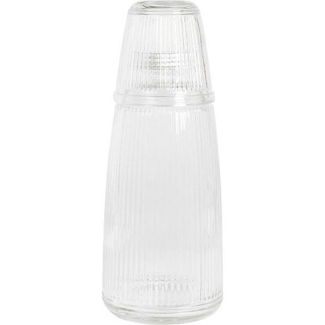 Jarra de vidrio con vaso 1 l + 220 ml 2 uds.