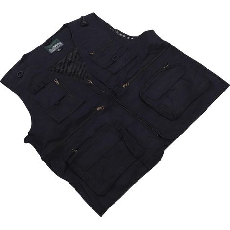 Gilet de Pêche à Séchage Rapide, Gilet Utilitaire Multi-poches pour la Randonnée, le Camping, le Safari et les Activités de Plein Air-polyester et Nylon (1/5)