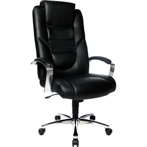 Silla escritorio Soft Lux Leder negro