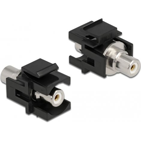 Delock MÃ³dulo Keystone RCA hembra  RCA hembra blanco / negro