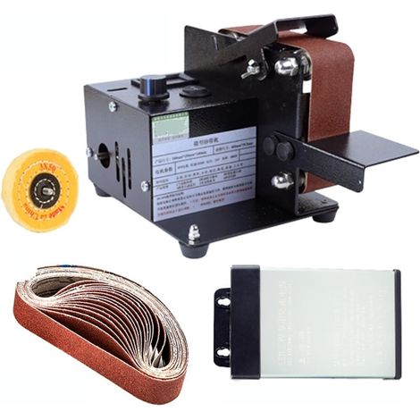 Polisseuse Ponceuse Mini ponceuse à bande électrique bricolage polissage rectifieuse Cutter bords affûteur meuleuse multifonctionnelle avec ceinture(895-1) (1/5)