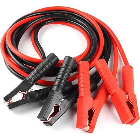 Cables de arranque de batería de coche, cable de puente de cobre para coche y motocicleta, instalación permanente con cables de puente de conexión rápida, para coche y camión (1/5)
