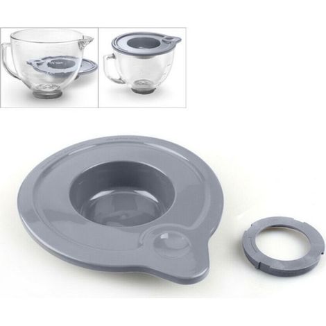 Couvercle à tête inclinable pour bol en verre KitchenAid K5GB de 5 pintes Étiquette (1/5)