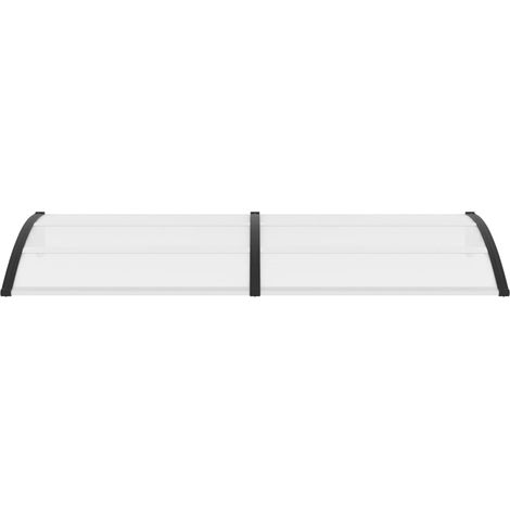 Auvent Marquise de porte, Store Banne pour porte, 240 x 100 cm PC OIB7863E (1/5)