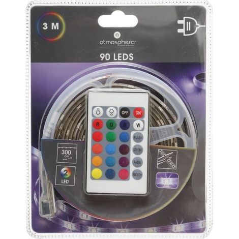 LED Streifen 300 cm mit 90 LEDs und Fernbedienung