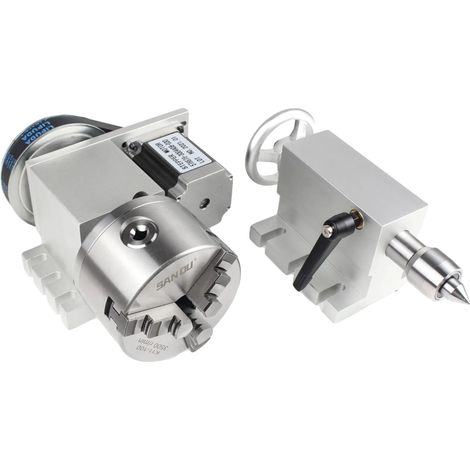 Machine de fraisage CNC, fonctionnalité d'axe 4, mandrin à 4 mors de précision, 3 mâchoires K11-100 (1/2)
