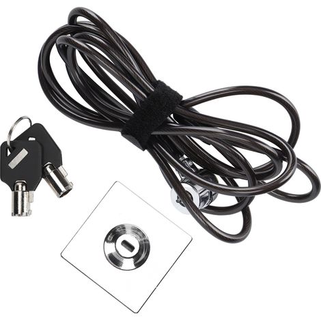 Câble antivol en acier galvanisé pour PC portable Lenovo, Asus, MacBook, avec support de verrouillage sécurisé (1/5)
