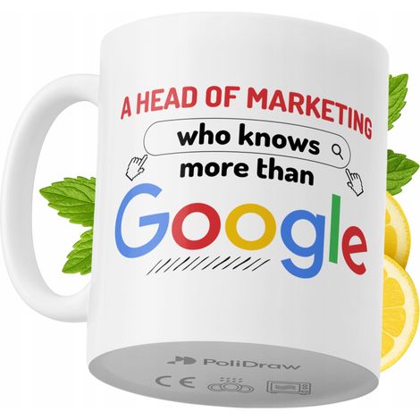 Lustige Kaffeetasse mit witzigem Textdesign für Marketingleiter – ideal für Geburtstage, Namenstage, Feiertage und besondere Anlässe. Hochwertige Tasse für Homeoffice und Arbeit. Farbe: Weiß, 330 ml.