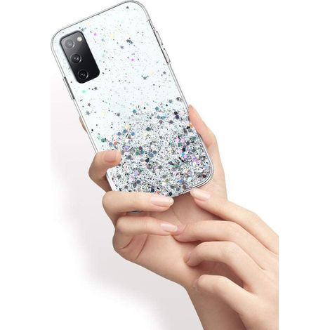 Custodia trasparente glitterata per Samsung Galaxy S20 FE (1/3)