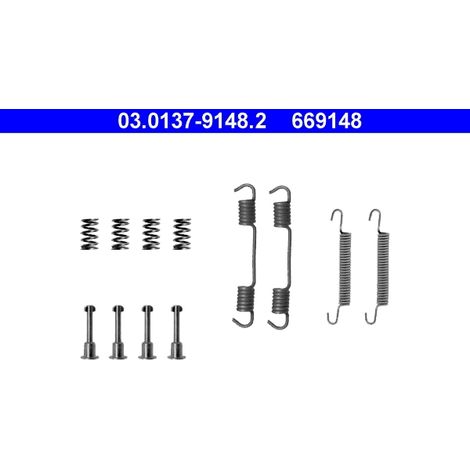 Kit d'accessoires, mâchoires de frein de stationnement ATE 03.0137-9148.2 BMW