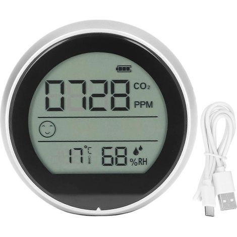 CO2-Monitor P8 Infrarot-Kohlendioxiddetektor Luftqualitäts-, Temperatur- und Feuchtigkeitsmessgerät für Labore