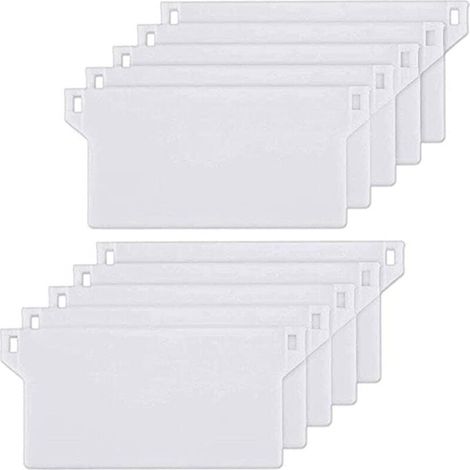 10pcs Plaque de Lestage Store Californien Poids Lest Stores Verticaux Plaque Lestage Store Lamelle Verticale 127mm Pièce Rechange Blanche (1/5)