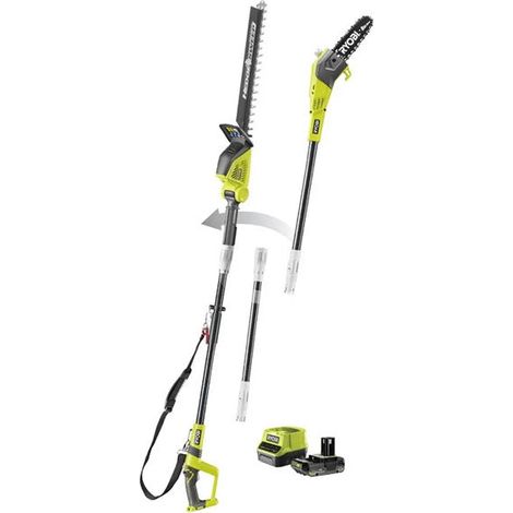 Ryobi ONE+ Pole Hedge Trimmer & Pole Saw Combo Kit (1x 2.0Ah) 18V RPP1820PT1845-120 (1/5)