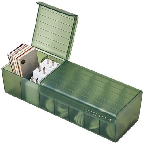 Câble de données de bureau boîte de rangement chargeur câble de charge cordon d'alimentation divisé boîte de rangement organisation