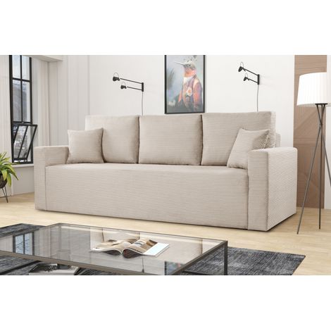 Modernes Sofa ZOOM mit Schlaffunktion Perle (1/2)
