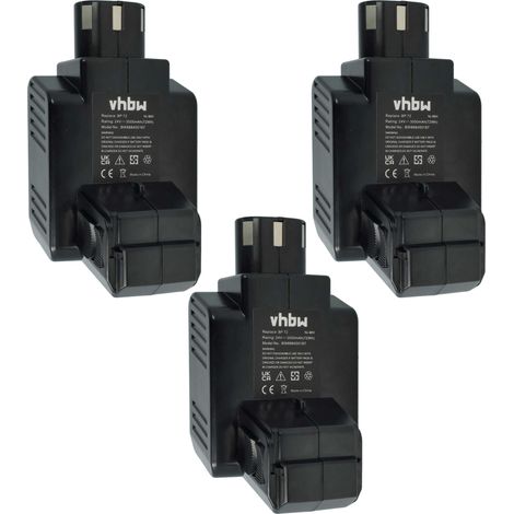 vhbw 3x batteria compatibile con Hilti TE 5 A utensile elettrico (3000 mAh, NiMH, 24 V)