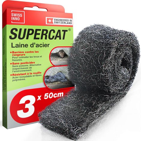 Laine d’Acier INOX Anti rongeurs Anti-Intrusion - 3 x 50 cm (1/5)
