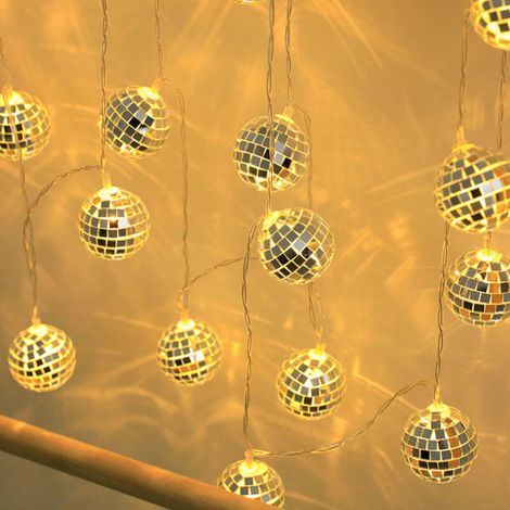 SJLERST Marokkanische LED-Lichterkette, 3 m, 20 LEDs, USB, silberfarben, orientalisch-marokkanischer Stil